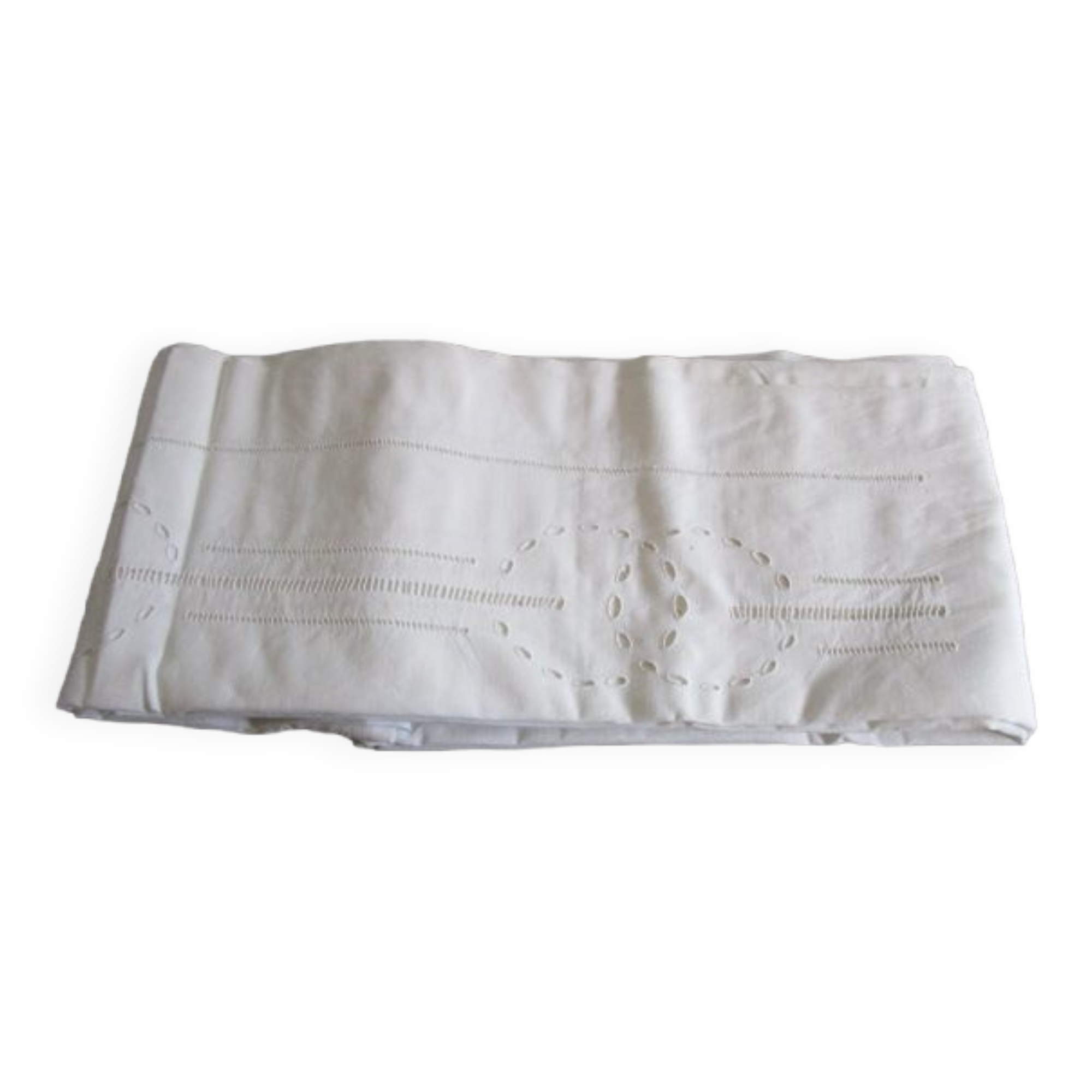 Old sheet 285x230cm - embroidery and embroidery of days