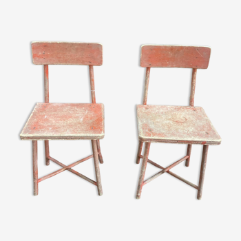 Set of 2 children's chairs