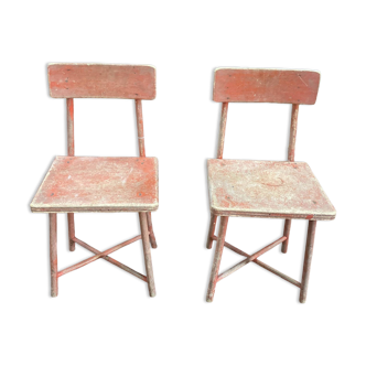 Set of 2 children's chairs