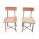 Set of 2 children's chairs
