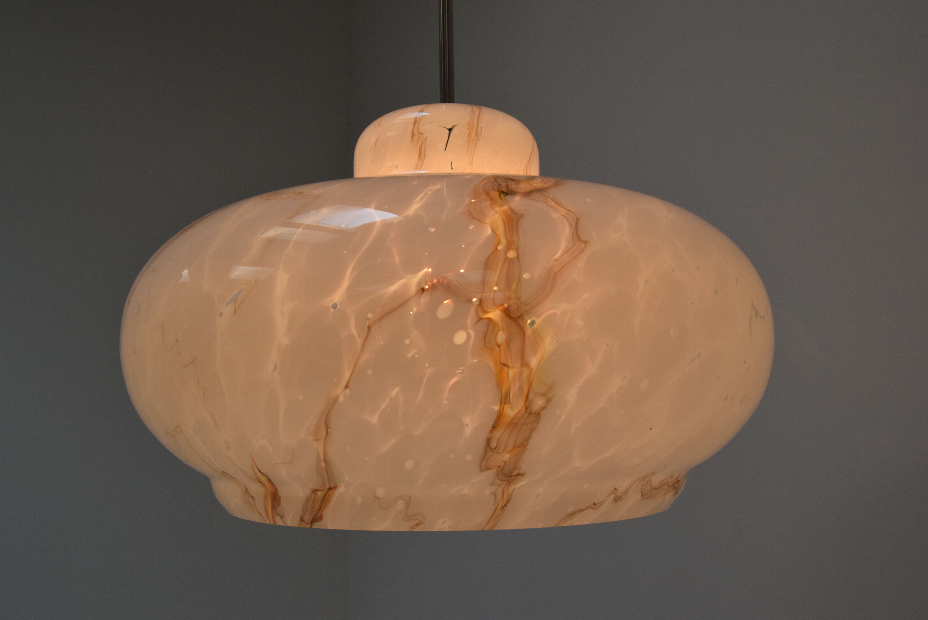 Mid-century glass pendant 1960's