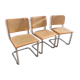 3 chaises Cesca B32 cannage