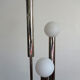Space Age floor lamp vntage glass and chromed metal, 1970s