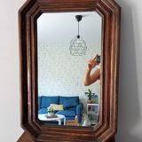 Octagonal mirror 73x48cm