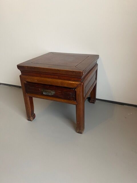 Old chinese olmen wooden cabinet with drawer