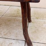 Vintage Brutalist Elm Coffee Table