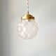 Art Deco pendant/portable lamp in frosted glass, 1920s