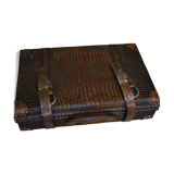Valise imitation crocodile