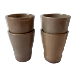 Lot de 4 verres en grès