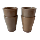 Lot de 4 verres en grès
