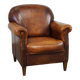 Beautiful sheep leather armchair with fixed cushion and stunning colors