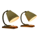 Pair of Table or Desk Lamps, Sweden, 1940s/1950s by EWÅ Armaturfabrik (attributed)