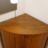 Rounded corner cabinet 1960 danish
