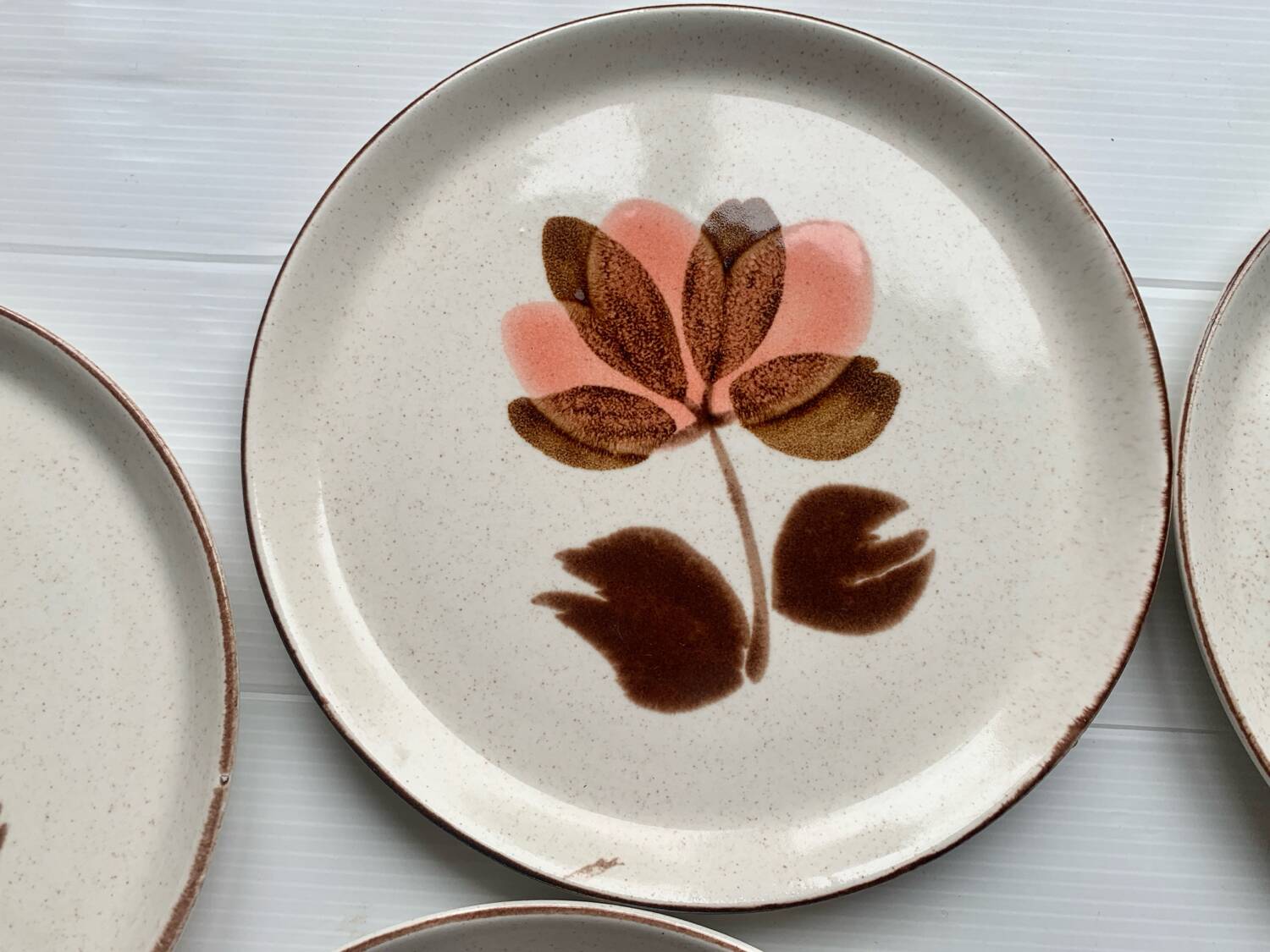 Five dessert plates 1970 Lunéville