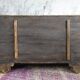 Indian wooden chest on wheel