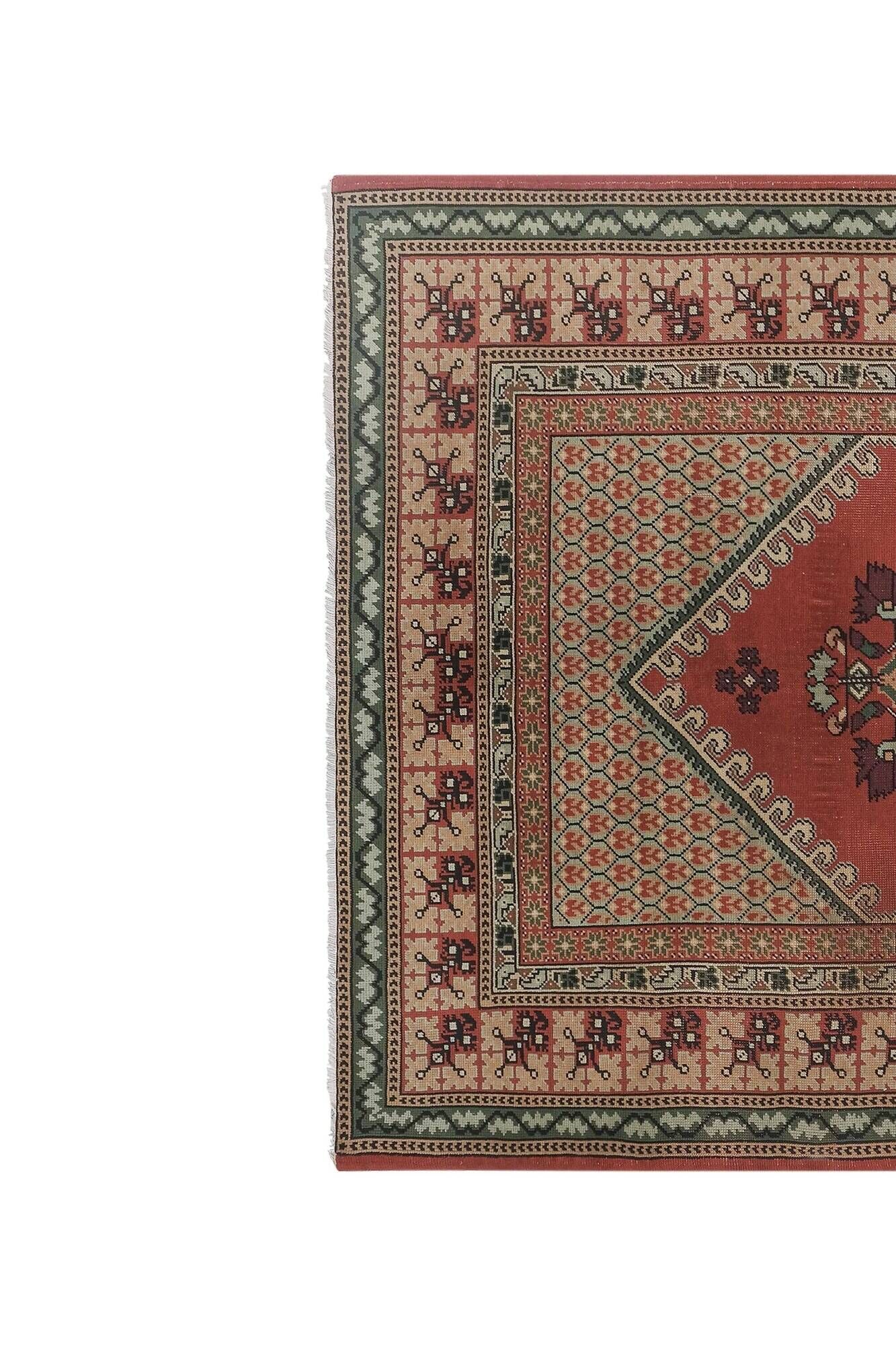 Vintage Turkish rug handmade 188x280 cm