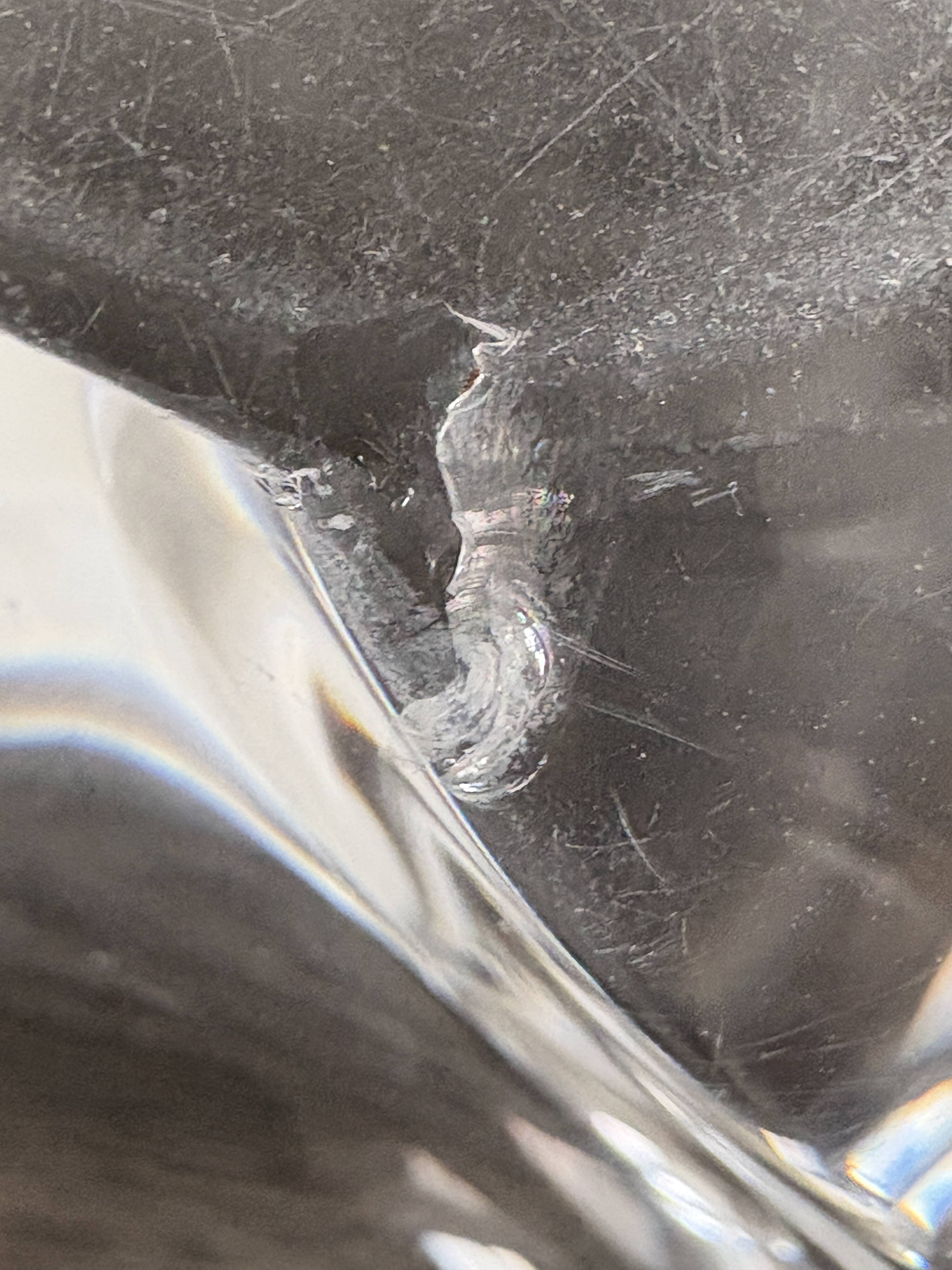 Crystal design catchall signed Daum France