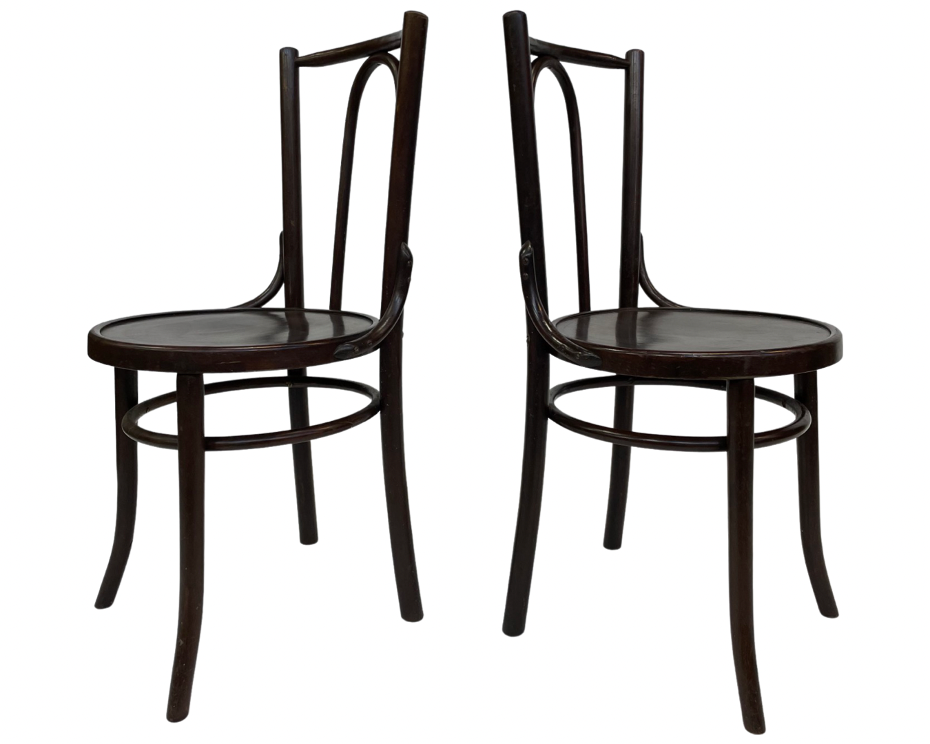 Set of four vintage bistro chairs 50