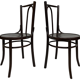 Set of four vintage bistro chairs 50
