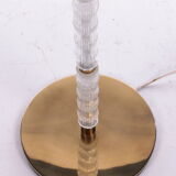 Floor lamp with glass tubes and brass details, 1960s