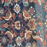 Tapis ancien persan kurde fait main 135x276 cm