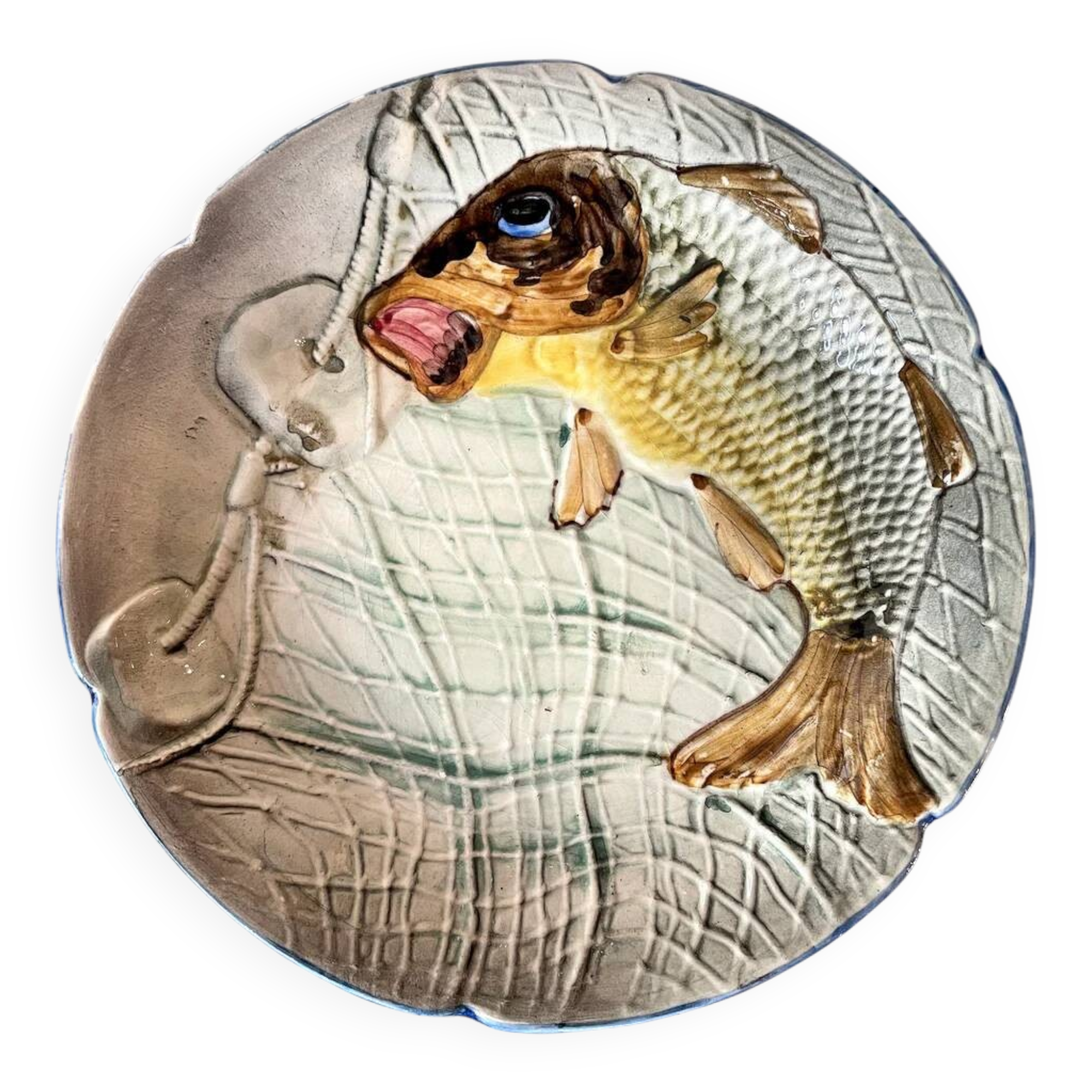 Set of 6 ceramic dinner plates, Spain, 1960s, CH Hispania