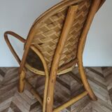Chaise enfant vintage bois de châtaignier