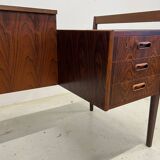 Rosewood 'Floating' Desk By Gunnar Nielsen For Tibergaard, 1960s.