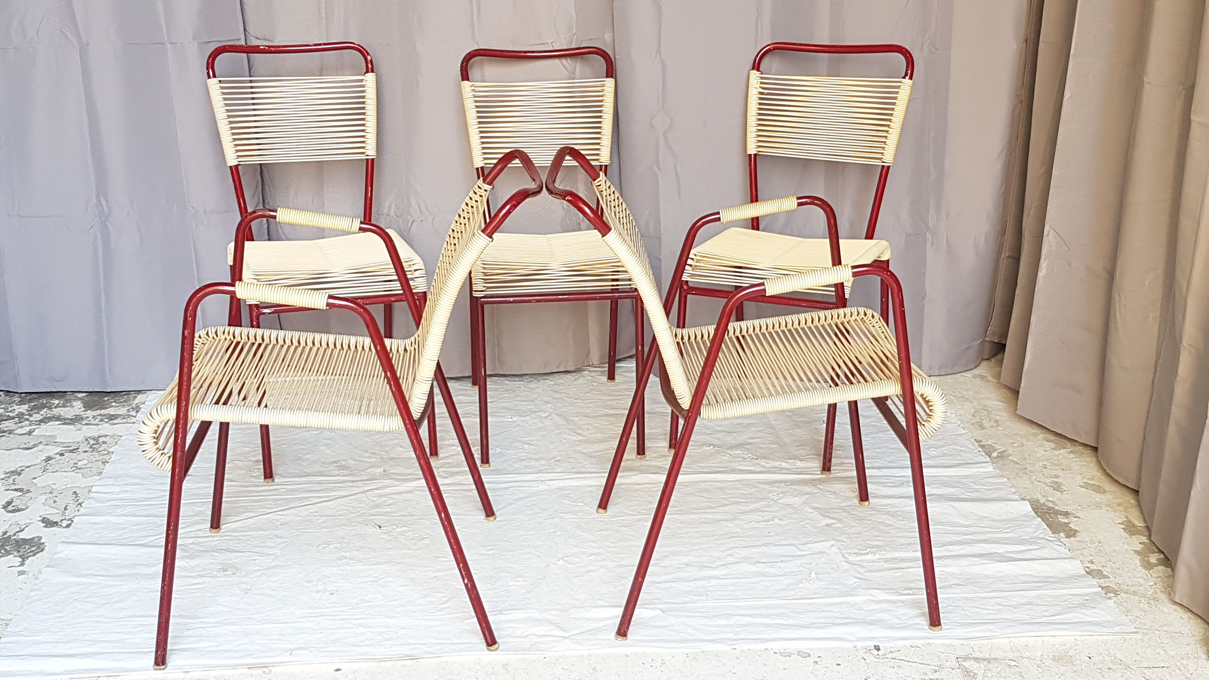 "vintage 60" garden seat set