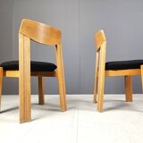 Vintage brutalist dining chairs, set of 6