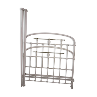 Old metal bed frame