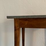 Old zinc tray farm table
