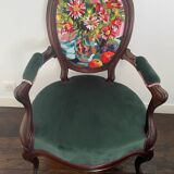 Fauteuil Louis Philippe en palissandre