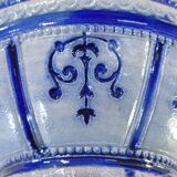 Large pitcher with gres Blue Ceramic ALLEMENAND WESTERWALD Meal scene