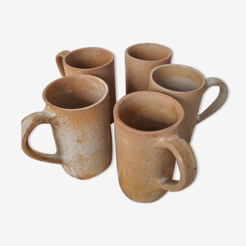 Mugs mugs mugs in vintage stoneware