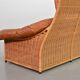 Gerard van de Berg Cognac Patchwork Leather 2-Seat Rockstyle Cane Sofa 70s