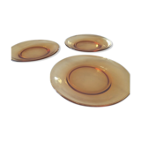 3 "vereco" plates amber