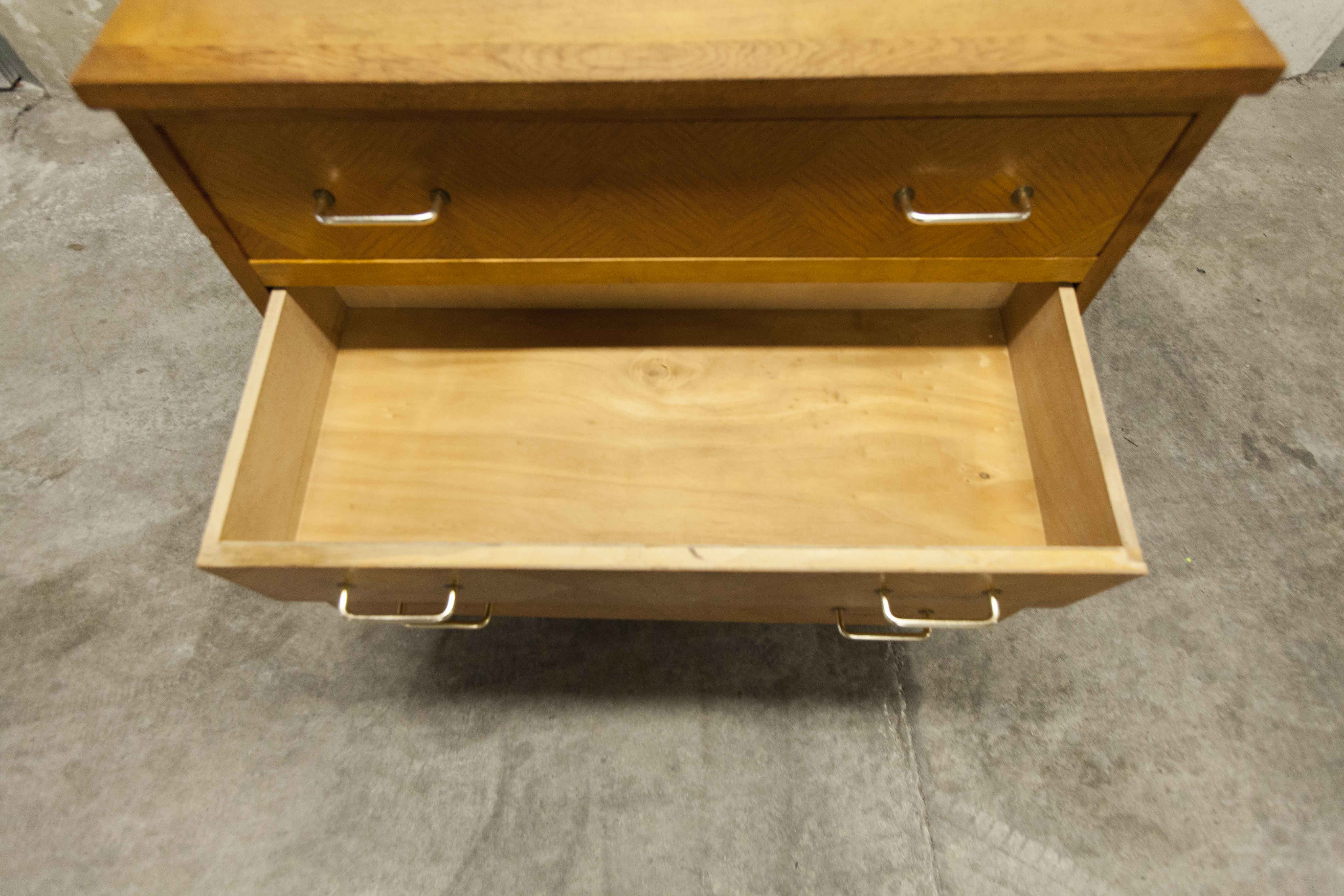 Commode scandinave 3 tiroirs années 60 pieds compas