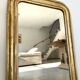 Louis-Philippe antique mirror with silver leaf, 19th century.
