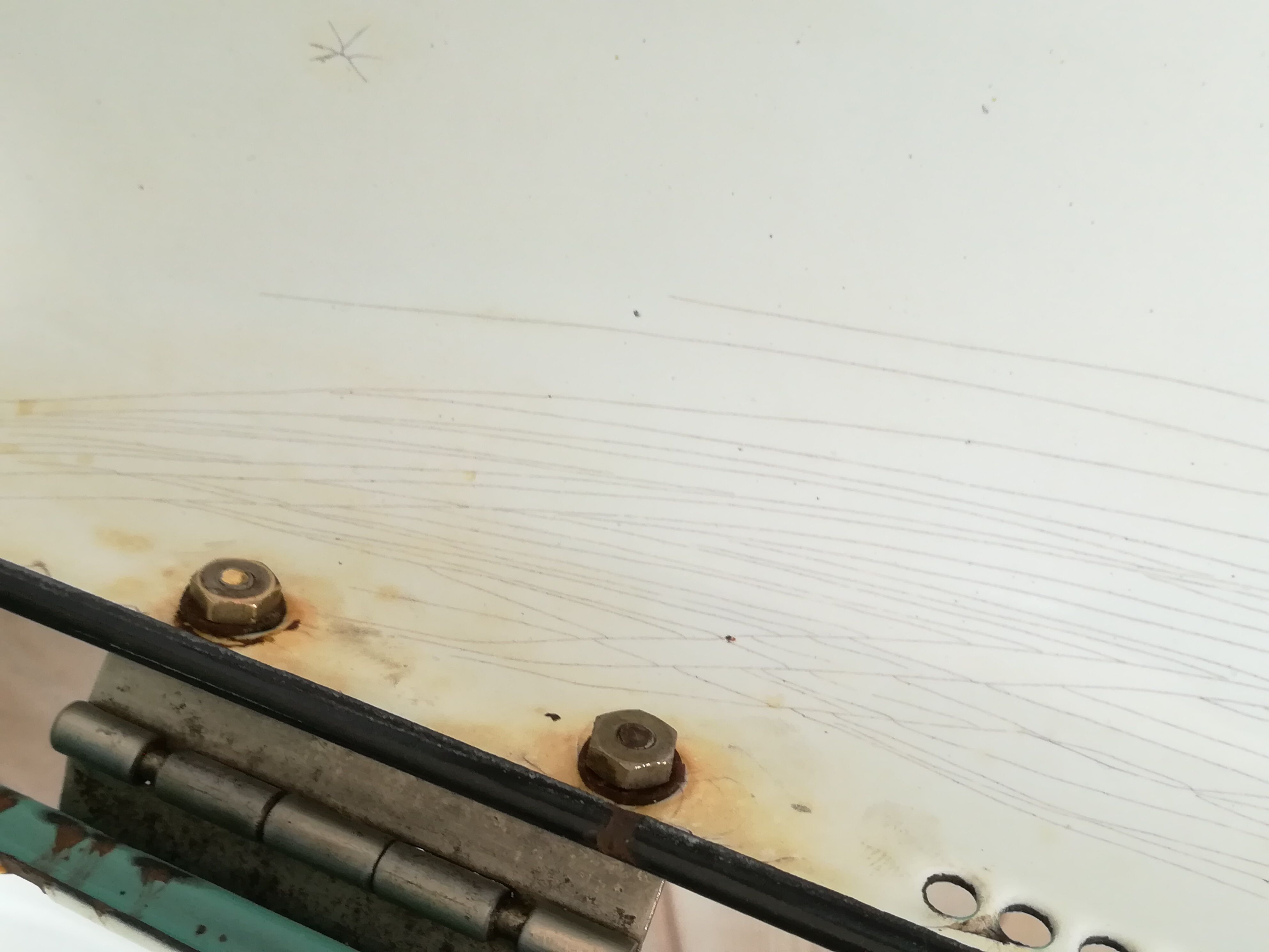 Minth blue enamelled metal box