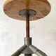 Adjustable screw workshop stool, 1960s