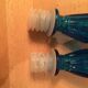 2 bottles Empoli Italian blue glass