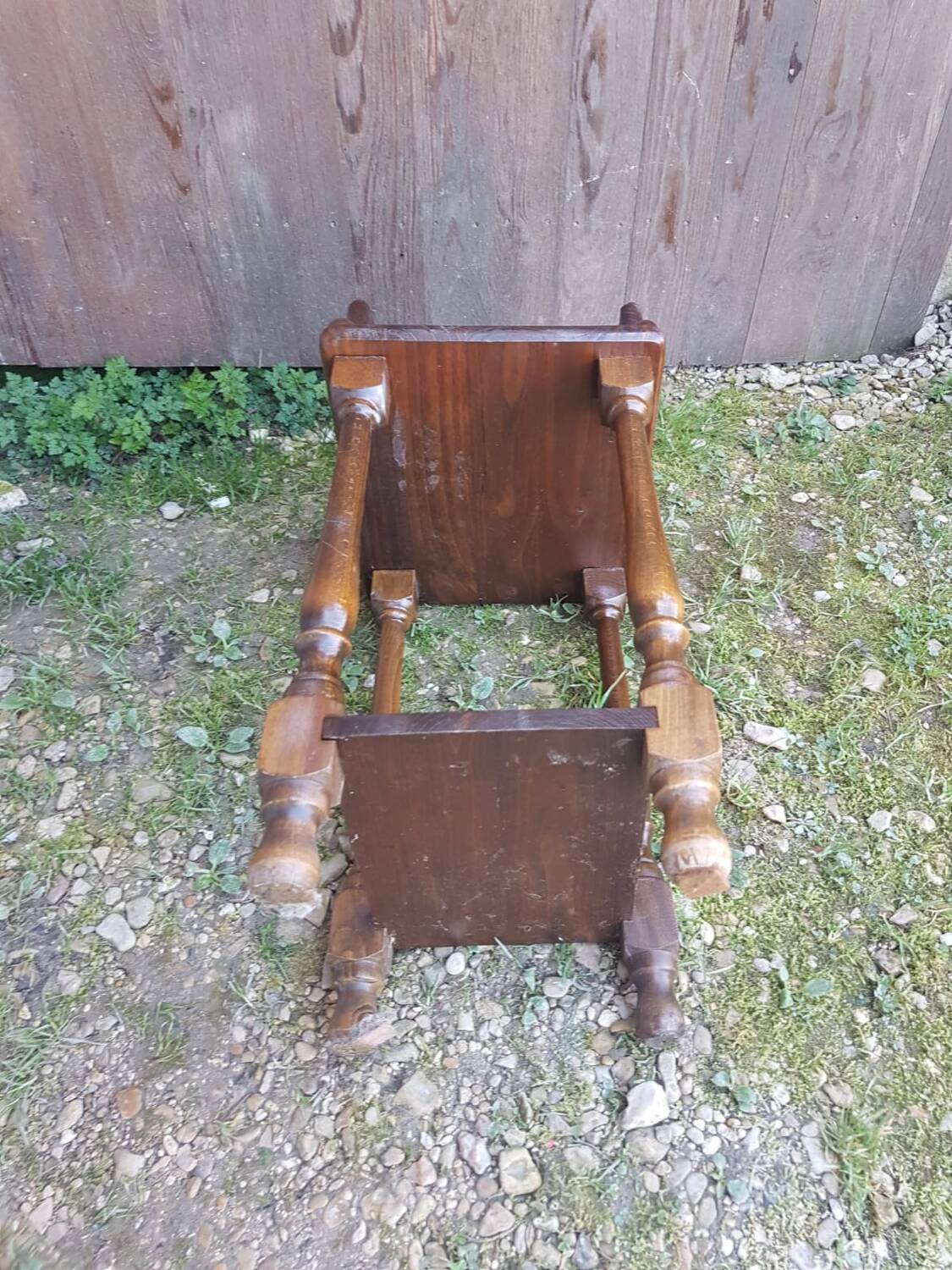 Chevet table nuit  bois + case vintage