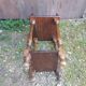 Chevet table nuit  bois + case vintage