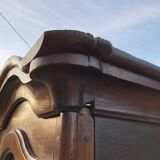 Comtoise clock in cherry style Louis XV period 19th region Fougères.