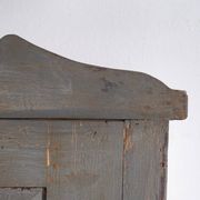 Rustic painted wardrobe in wood, Central Europe, circa 1900–1920