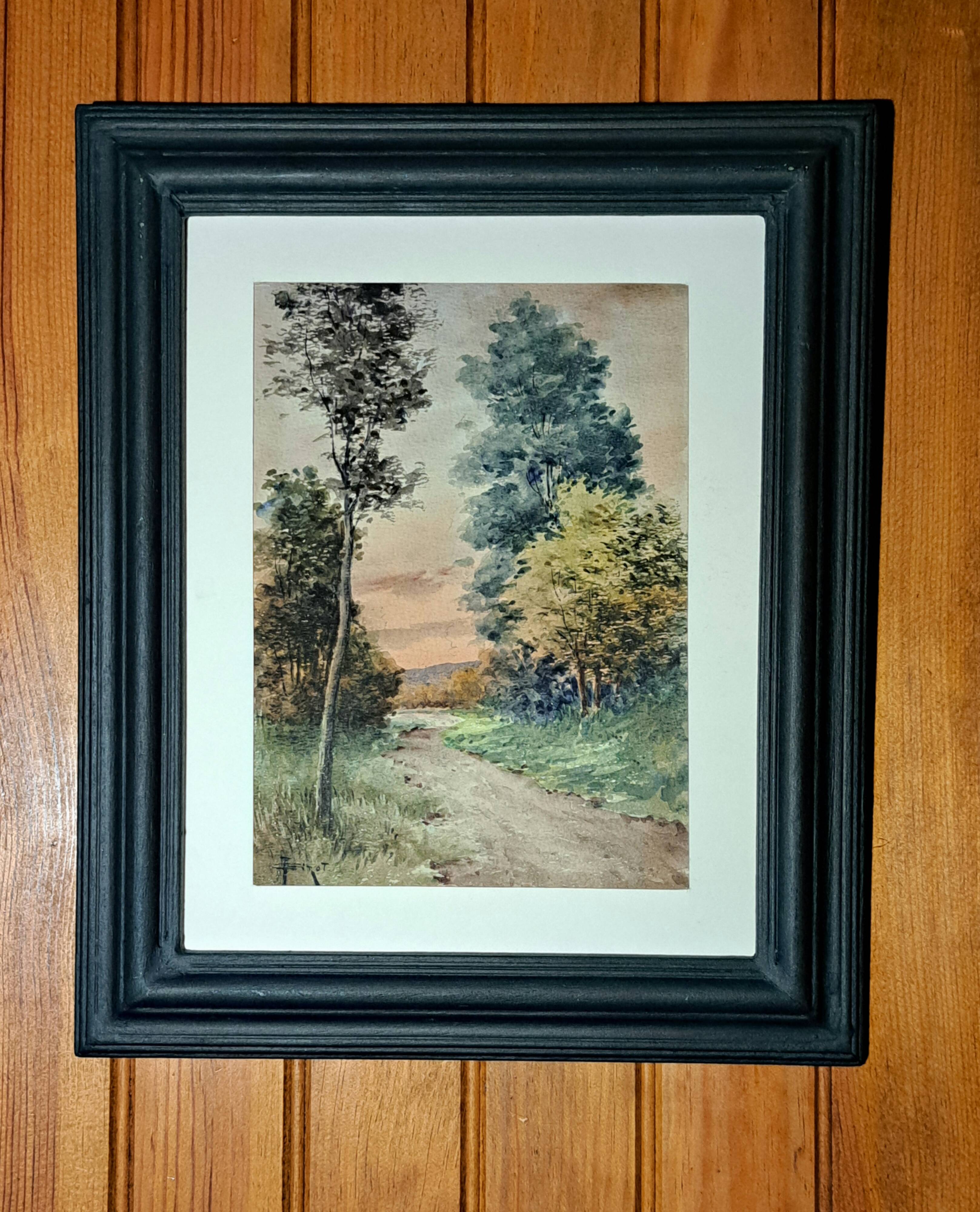 Impressionist watercolour signed Girot - 19th century - French school