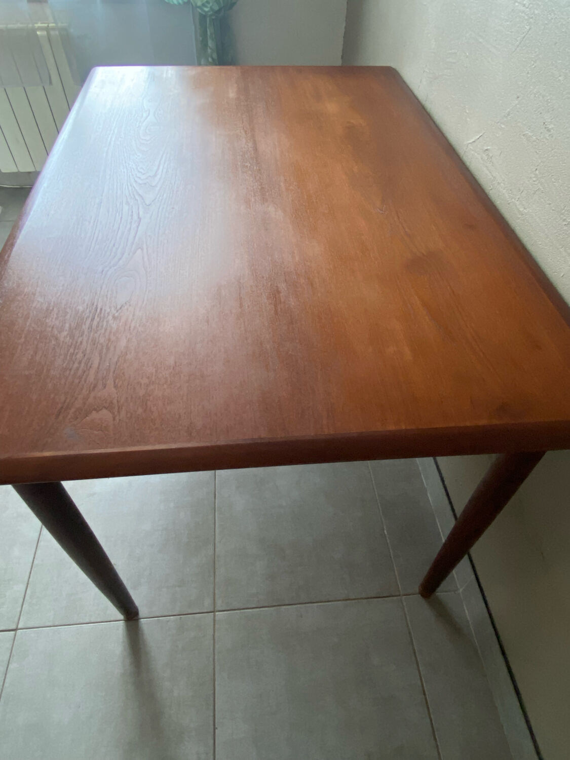 Vintage teak scandinavian signed table