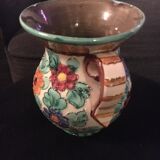 Cracked ceramic vase 1950 by Cerart Monaco