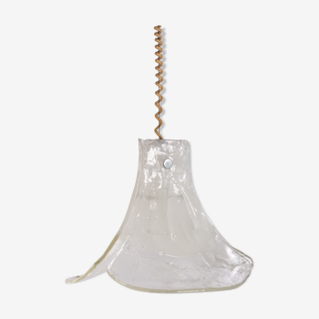 Vintage Mid-Century glass hanging lamp by J. T. Kalmar, 1960